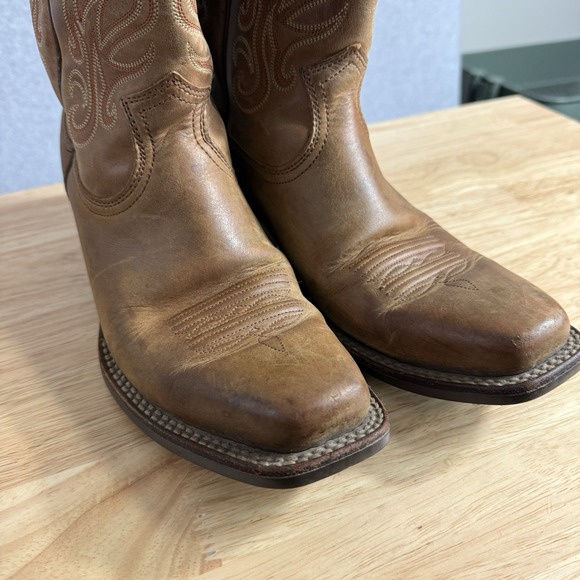 Ariat Womens Legend Square Toe Russet Rebel WESTERN Boots Brown 7.5 - Picture 5 of 13